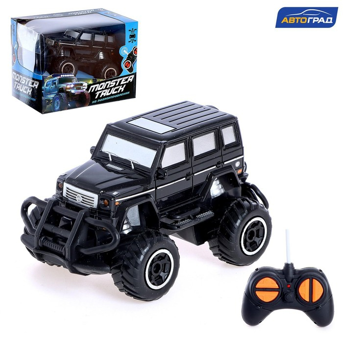 Машина радиоуправляемая &laquo;Внедорожник&raquo;, работает от батареек, цвет чёрный