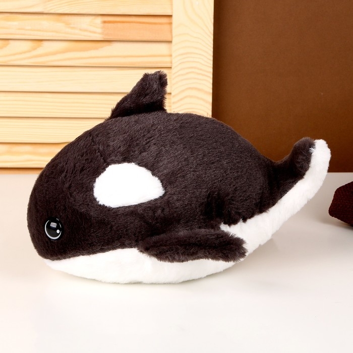 Мягкая игрушка «Касатка», 25 см, цвет чёрный Мягкая игрушка «Касатка», 25 см, цвет чёрный