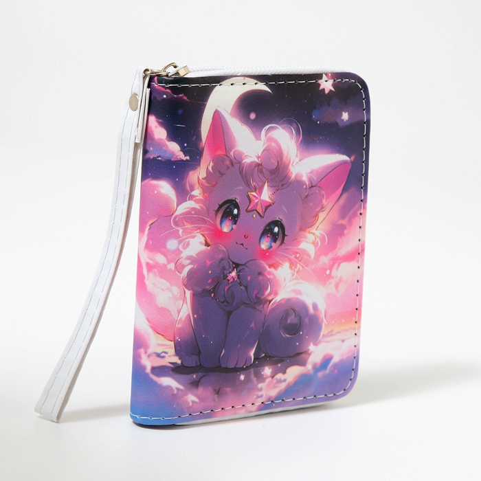 Кошелёк детский на молнии «Выбражулька», цвет сиреневый Кошелёк детский на молнии «Выбражулька», цвет сиреневый