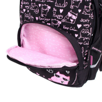 Рюкзак школьный Bruno Visconti, 40 х 30 х 16 см, эргономичная спинка, &laquo;Toon Town. Котик&raquo;