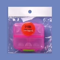 Таблетница &laquo;Трансформер&raquo;, 7,8 &times; 7 &times; 3,5 см, 7 секций, цвет МИКС