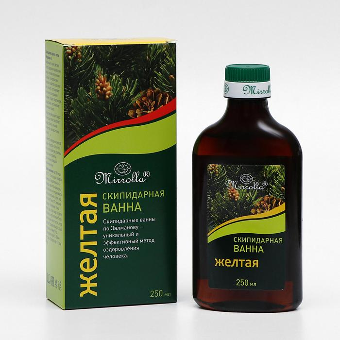Скипидарная эмульсия для ванн &laquo;Мирролла&raquo;, жёлтая, 250 мл