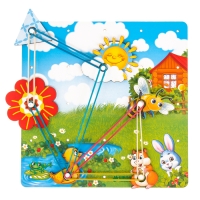 Настольная игра. Геоборд с доп. элементами «Полянка» 20х20 см Настольная игра. Геоборд с доп. элементами «Полянка» 20х20 см