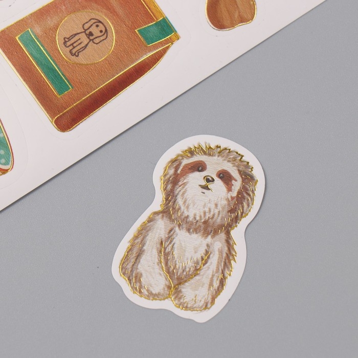 Фотоальбом 25 листов (наклейки+кольца) Фотоальбом 25 листов (наклейки+кольца) "Жизнерадостный пёс" 19х27х3 см