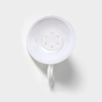 Крючки на вакуумной присоске Доляна &laquo;Классика&raquo;, 3 шт, цвет белый