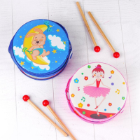 Музыкальная игрушка «Барабан», с рисунком, цвета микс, бумажная мембрана Музыкальная игрушка «Барабан», с рисунком, цвета микс, бумажная мембрана