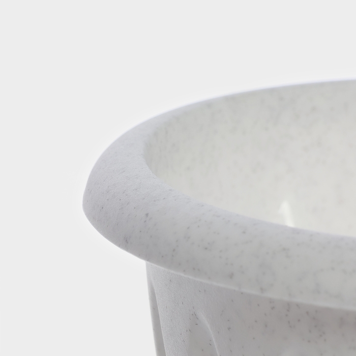 Кашпо настенное «Фелиция», 1 л, d=16 см, цвет мраморный Кашпо настенное «Фелиция», 1 л, d=16 см, цвет мраморный