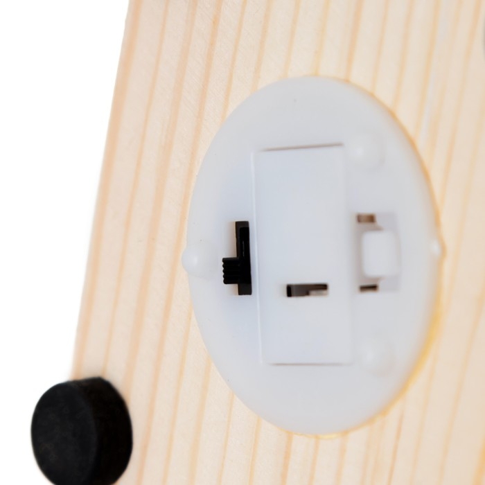 Ночник колба "Два мишки с шарами" LED от батареек LR44 8х8х17 см RISALUX