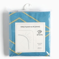 Простыня на резинке Этель «Бирюзовый лепесток» 160х200х20 см Простыня на резинке Этель «Бирюзовый лепесток» 160х200х20 см