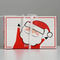 Коробка для капкейка &laquo;Счастливого Нового года!&raquo;, 16 х 16 х 10 см, Новый год