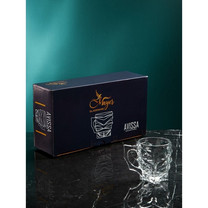 Набор стеклянных кружек для пива &laquo;Ависса&raquo;, 170 мл, 6 шт, Иран