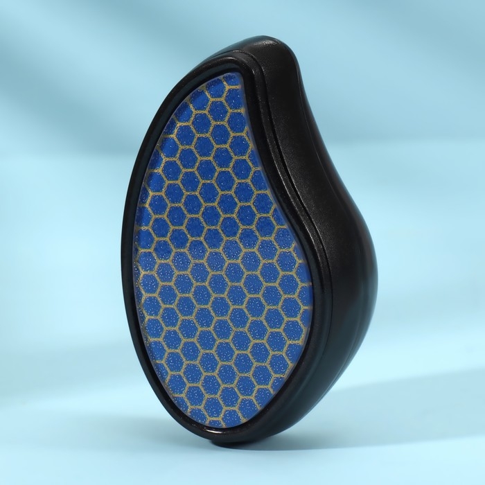 Стеклянная нано-тёрка для ног, 10,5 &times; 5,5 &times; 3,3 см, в картонной коробке, цвет чёрный