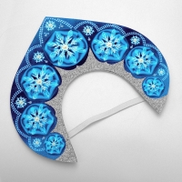 Карнавальный набор &laquo;Снегурочка&raquo;: кокошник, накидка, длина 40 см