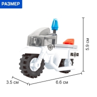Конструктор &laquo;Полицейский мотоцикл&raquo;, 28 деталей