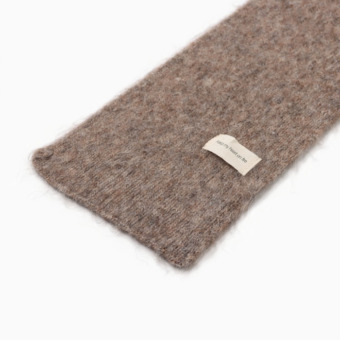 Шарф женский MIST, кофейный 16*160&plusmn;5 см