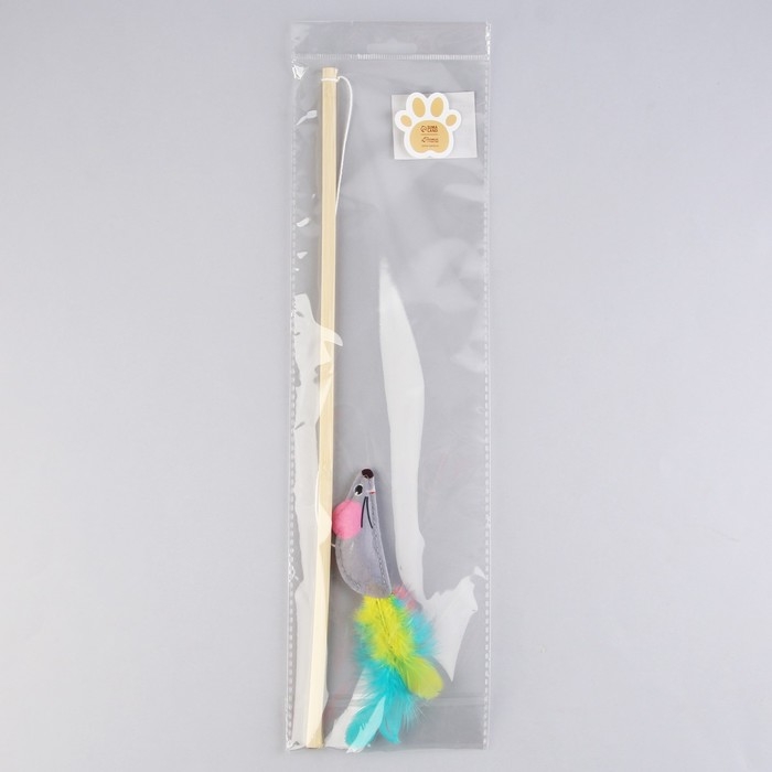 Дразнилка из фетра &laquo;&lrm;Мышка&raquo;, 7,8х3,1 см