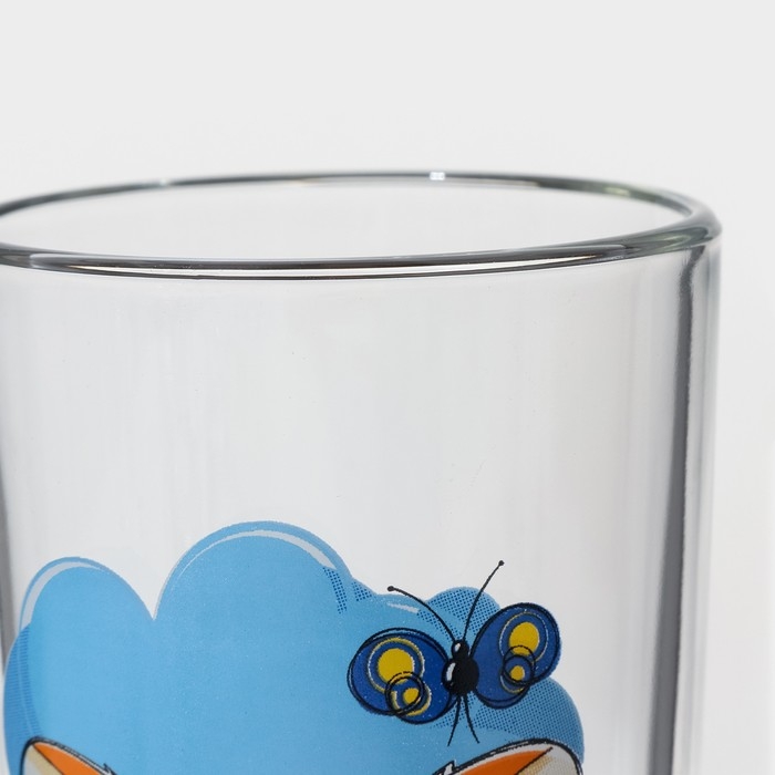 Набор стаканов &laquo;Верные друзья&raquo;, стеклянный, 230 мл, 6 шт, рисунок микс