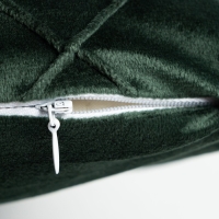 Наволочка декоративная Этель &laquo;Соло&raquo;, цвет изумрудный, размер 43х43 см