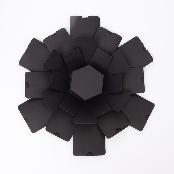 Коробка-сюрприз раскладушка, Черная Коробка-сюрприз раскладушка, Черная