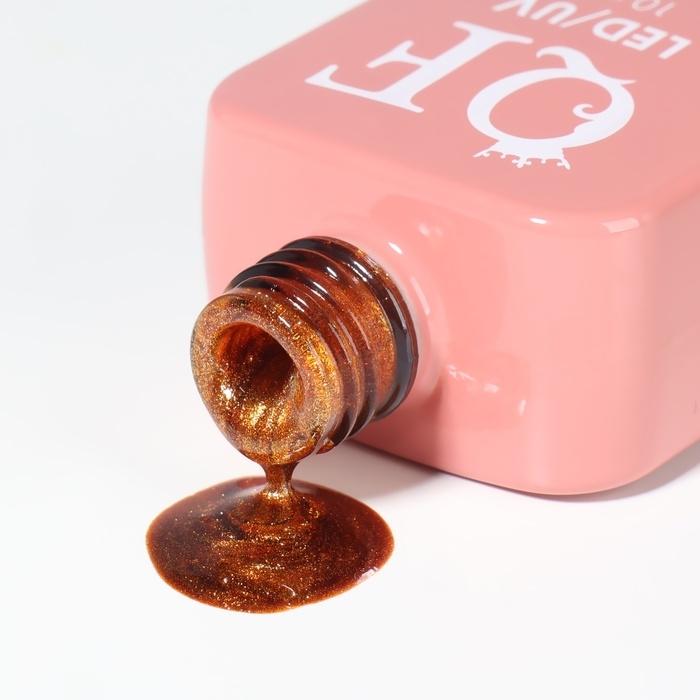 Гель лак для ногтей &laquo;CAT`S EYE NEON&raquo;, 3-х фазный, 10 мл, LED/UV, цвет оранжевый (44)