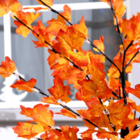 Светодиодное дерево «Клён красный» 1.6 м, 160 LED, постоянное свечение, 220 В, свечение красное Светодиодное дерево «Клён красный» 1.6 м, 160 LED, постоянное свечение, 220 В, свечение красное