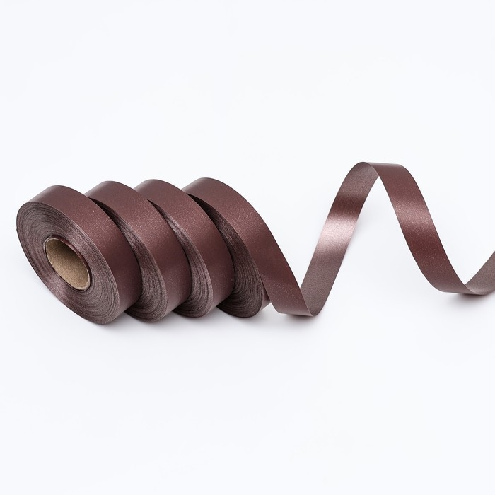 Лента полипропиленовая Лента полипропиленовая "Matte" для декора и подарков, коричневая, 2 см х 50 м