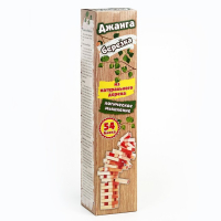 Падающая башня дженга, настольная игра "Березка" макси, 54 бруска, брусок 6.9 х 2.3 х 1.8 см