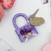 Замок свадебный с ключом «Связаны судьбой навеки». Замок свадебный с ключом «Связаны судьбой навеки».