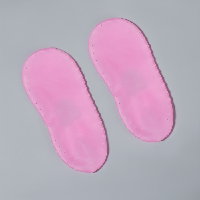 Носочки для педикюра, силиконовые, с перфорацией, с лямкой, размер L, цвет розовый Носочки для педикюра, силиконовые, с перфорацией, с лямкой, размер L, цвет розовый