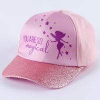 Кепка детская для девочки You're so magical, цвет розовый, р-р. 52-54