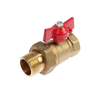 Кран шаровой "СТМ" Оптима, с американкой 3/4", бабочка Кран шаровой "СТМ" Оптима, с американкой 3/4", бабочка