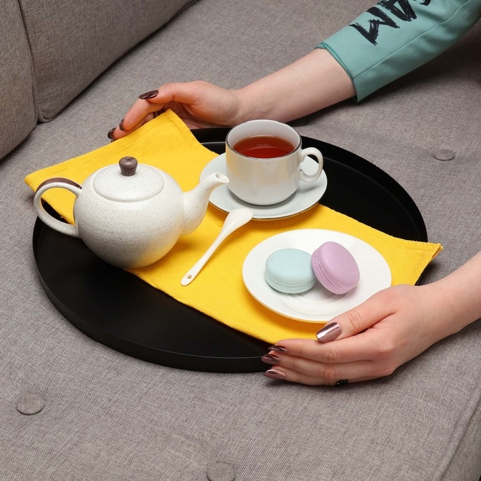 Кофейный столик " Тиволи" YS-8339, черный 41,5х43 см