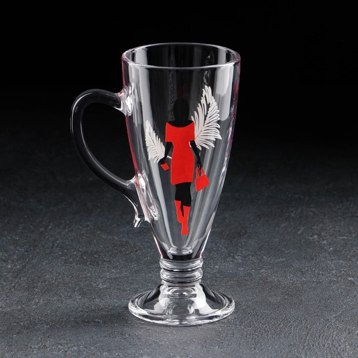 Кружка стеклянная &laquo;Мисс&raquo;, для чая/кофе, 250 мл, МИКС