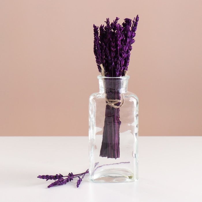 Набор сухоцветов Набор сухоцветов "Лаванда", банч длина 15 (+/- 6 см), сиреневый