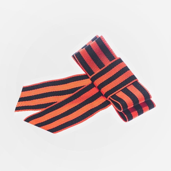 Брошь - бант из георгиевской ленты Брошь - бант из георгиевской ленты "9 мая - Орден Победы"