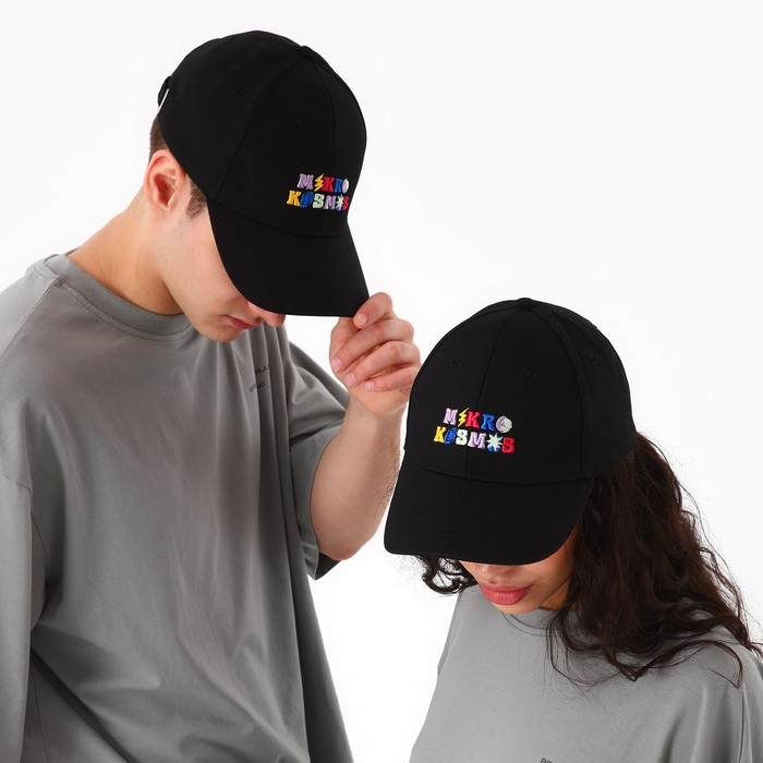 Кепка женская Mikro Kosmos, цвет чёрный, р-р 56 Кепка женская Mikro Kosmos, цвет чёрный, р-р 56