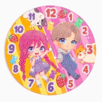 Алмазная мозаика для детей с частичным заполнением на часах «Малыши», 20 х 20 см Алмазная мозаика для детей с частичным заполнением на часах «Малыши», 20 х 20 см