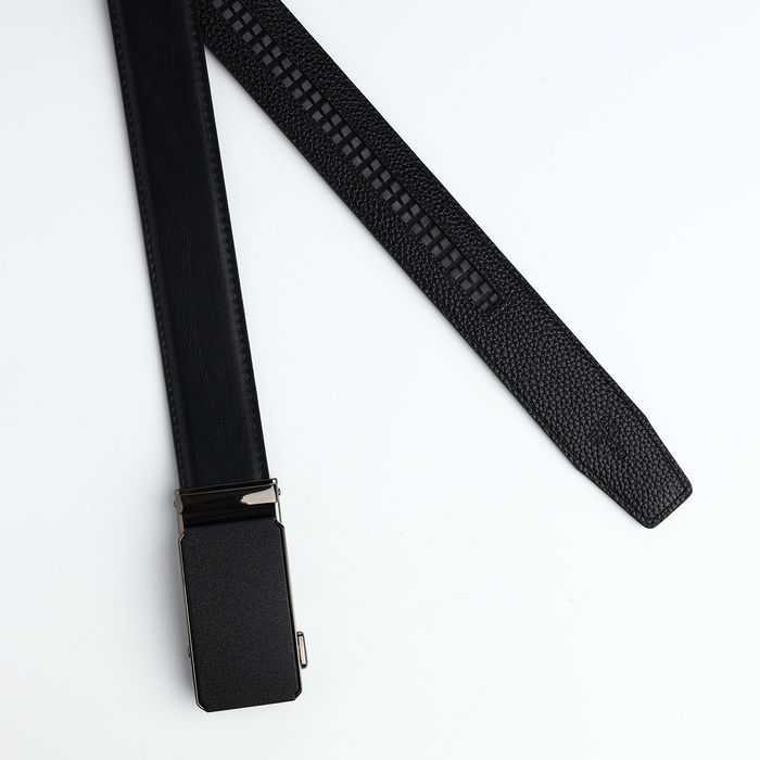 Ремень мужской, ширина 3,6 см, винт, пряжка автомат, цвет чёрный Ремень мужской, ширина 3,6 см, винт, пряжка автомат, цвет чёрный