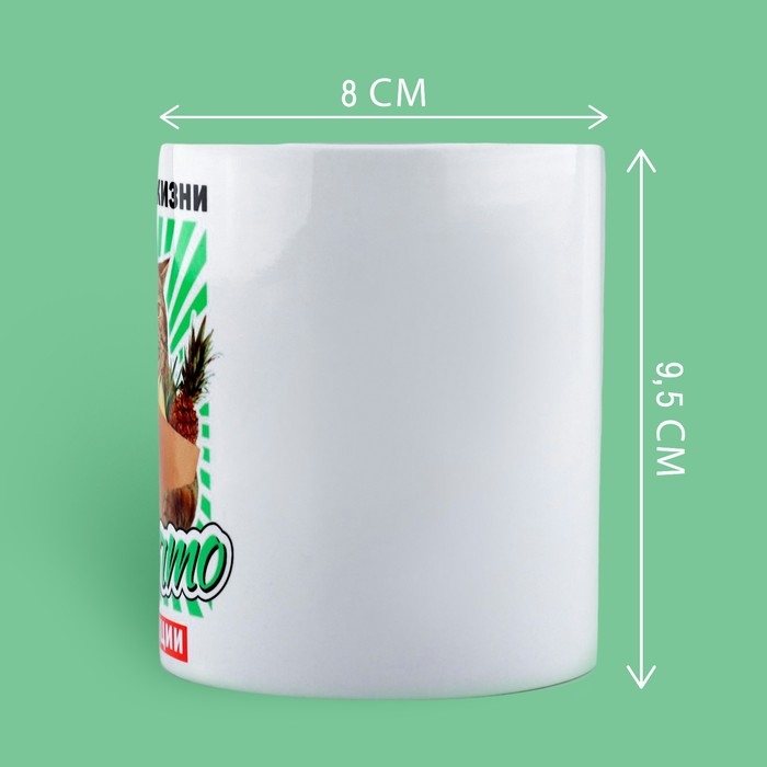 Кружка керамическая &laquo;Беру от жизни все&raquo;, 320 мл, цвет белый