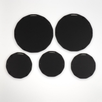 Настенные зеркала &laquo;Бамбук&raquo;, набор - 5 шт, d зеркальной поверхности 20,5/13 см, цвет золотистый