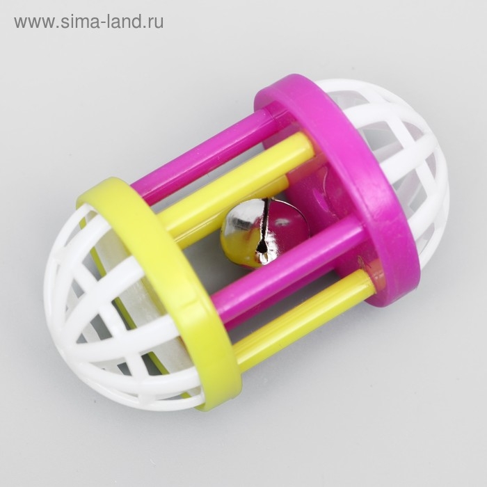 Игрушка для кошек с бубенчиком Игрушка для кошек с бубенчиком "Амфитеатр", 6,8 х 4 см, микс цветов
