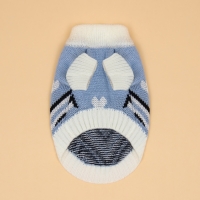 Свитер "Волна", M (ДС 26, ОШ 26, ОГ 28-46 см), голубой