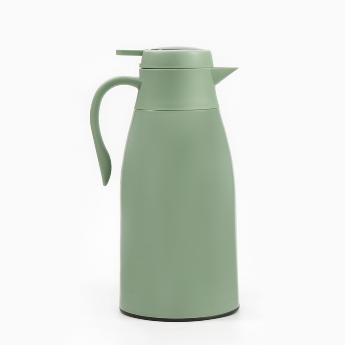 Термос-кофейник, 1.5 л, сохраняет тепло 24 ч, с термометром, стеклянная колба, зеленый Термос-кофейник, 1.5 л, сохраняет тепло 24 ч, с термометром, стеклянная колба, зеленый