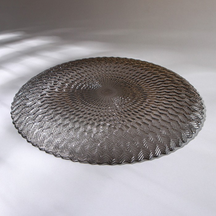 Блюдо сервировочное «Ретро Grey», d=28 см, цвет серый Блюдо сервировочное «Ретро Grey», d=28 см, цвет серый