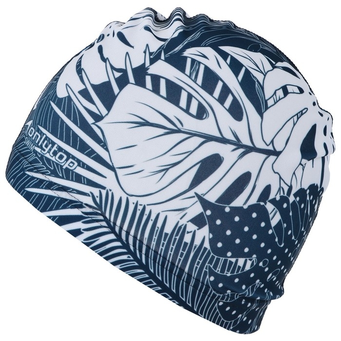 Шапочка для плавания взрослая ONLYTOP Swim &laquo;Тропики&raquo;, тканевая, обхват 54-60 см