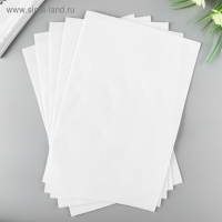 Фетр "BLITZ" 1 мм, мягкий 20х30 см &plusmn; 2 см (набор 5 шт) белый