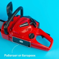 Инструмент &laquo;Бензопила&raquo;, звуковые эффекты, работает от батареек, цвет красный