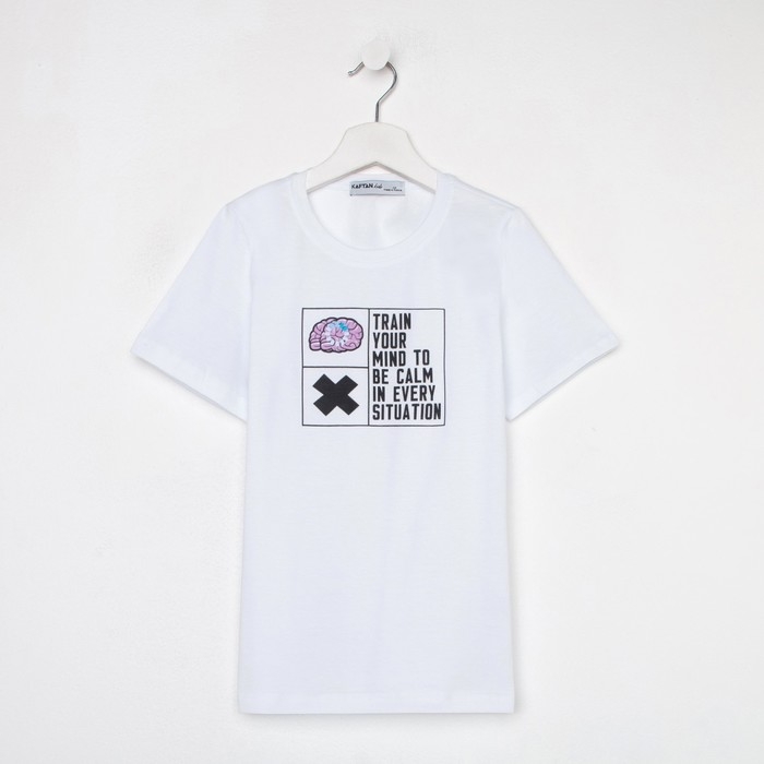 Футболка для мальчика KAFTAN Футболка для мальчика KAFTAN "Hype", рост 146-152, цвет белый