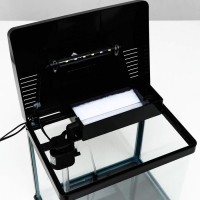 Аквариум SeaStar HX-320F в комплекте: LED-лампа, фильтр, 18 л, черный