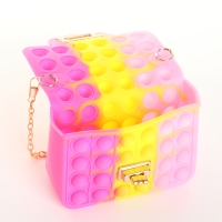 Сумка детская для девочки на замке &laquo;Выбражулька&raquo;, pop it, цвет розовый/жёлтый/малиновый